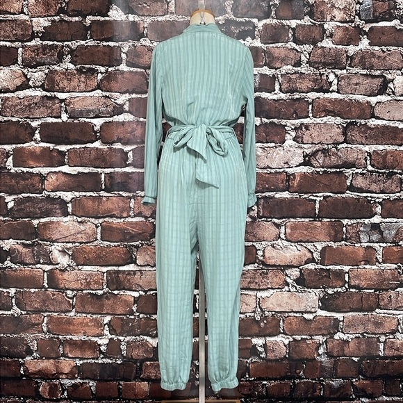 Hyfve Jumpsuit Women's Large Green Long Sleeve V-Neck - Picture 10 of 16